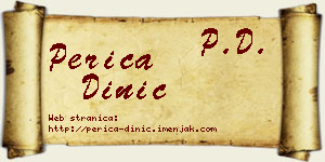 Perica Dinić vizit kartica